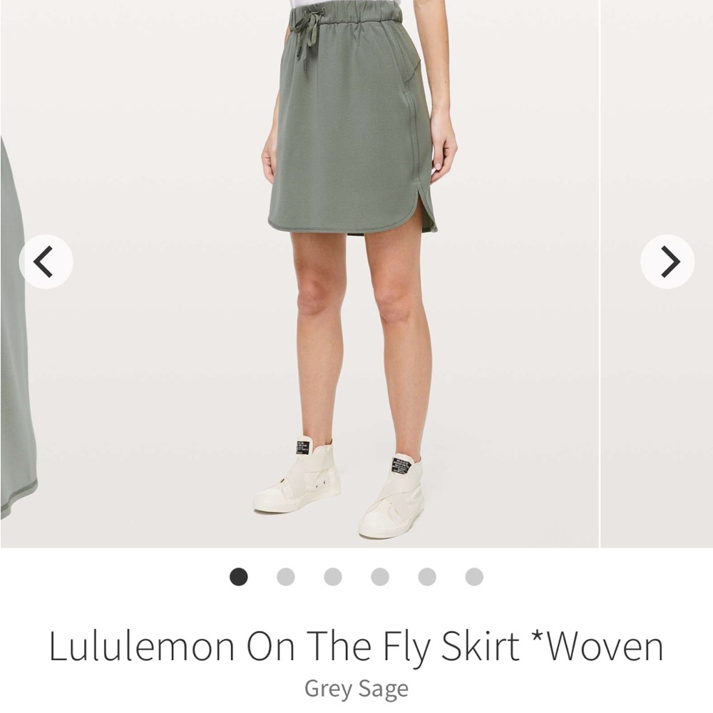 Lululemon Athletica Mini Skirt - Gray sage green 6